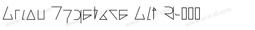 Arion Typeface Alt R字体转换